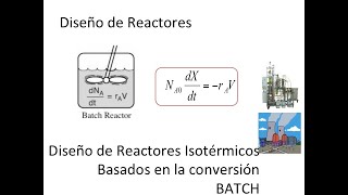 8 Diseño de Reactores Isotérmicos basados en la conversión Batch [upl. by Vorfeld]