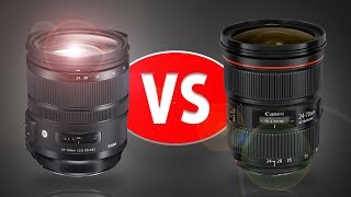 Lens Test amp Review Sigma 2470 f28 ART vs Canon 2470 f28 L II [upl. by Meek]