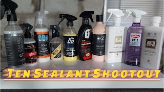 Ten Way Car PAINT SEALANT SHOOTOUT [upl. by Einallem]