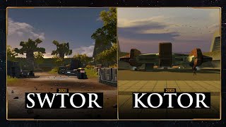 SWTOR vs KOTOR  Dantooine Jedi Enclave COMPARISON [upl. by Chilt930]