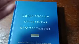 Bible Review Greek English Interlinear New Testament Bible CSB [upl. by Mina]