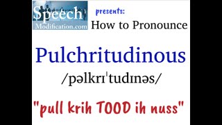 How to Pronounce Pulchritudinous vocabulary howtopronounce language [upl. by Atidnan704]