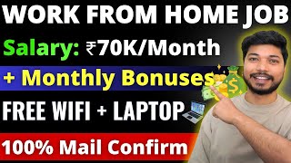 Work From Home Jobs 2024  Earn 70kmonth🔥 Online jobs at home  Remote Job ajsinghrawat [upl. by Guglielmo615]