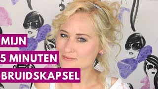 MIJN BRUIDSKAPSEL IN 5 MINUTEN  Haar Tutorial  Dazzling Beauty [upl. by Sivi]