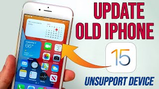 How to Update iPhone 6 to iOS 15  Install iOS 15 Unsupported iPhone 65s [upl. by Lay430]