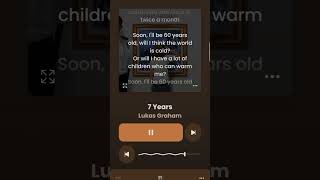 7 Years Lyrics music lyrics shorts [upl. by Novets]