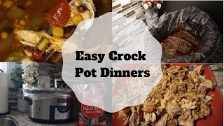 EASY Crockpot Slow Cooker Dinners [upl. by Boniface]