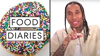 Everything Tyga Eats In A Day  Food Diaries Bite Size  Harpers BAZAAR [upl. by Acirej]