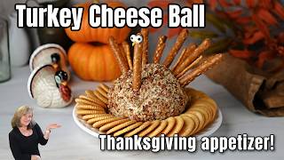 Turkey Cheese Ball  the BEST Thanksgiving Appetizer [upl. by Marylinda775]