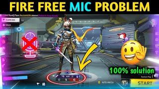 FREE FIRE MIC PROBLEM  HOW TO SOLVED MIC PROBLEM IN FREE FIRE  FREE FIRE MIC SOUND PROBLEM [upl. by Blumenthal]