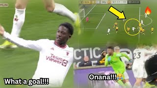 😂 Crazy Reactions to Kobbie Mainooo Goal vs Wolves  Man United vs Wolves [upl. by Gaal]