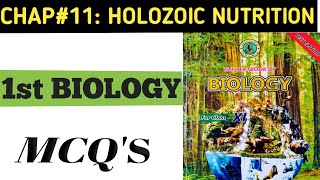 XI Biology mcqs Chapter 11 holozoic nutrition class 11 mcqsholozoic nutrition mcqs [upl. by Lebatsirc647]