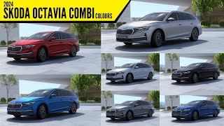 2024 Skoda Octavia Combi – All Color Paint Options – Images  AUTOBICS [upl. by Gaut730]