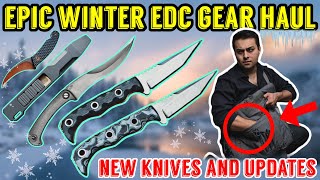 🔥 Winter EDC Gear Haul amp Update MustHave Knives and Tools for 2024 ❄️ Agent 007 Tkell Knives [upl. by Raychel]