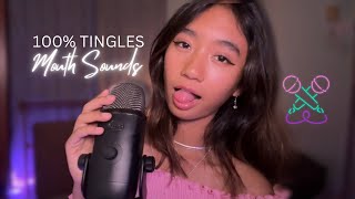 ASMR  EXTREMELY Wet MOUTH SOUNDS 100 Sensitivity 💯👄💕 [upl. by Elyrrad]