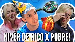 JOVENS REAGEM A CARACOL RAIVOSO  ANIVERSÁRIO DE RICO E DE POBRE [upl. by Suhcnip]