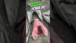 Panel paint amp installation on Honda Dio automobile hondascooters honda mechanic 🙂🙂 [upl. by Jill]