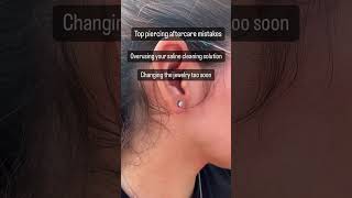 Here are some of the most common mistakes people make during their piercing aftercare process [upl. by Giliane]