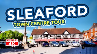 SLEAFORD  Tour of Sleaford Town Centre Filmed In 4K [upl. by Wilona]