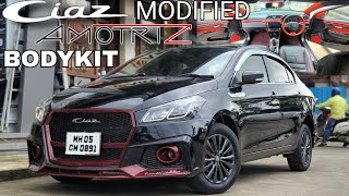 BLACK CIAZ MODIFIED WITH AMOTRIZ AUDI RS STYLE BODYKIT amp SPORTS INTERIOR 📞 98201 87037 [upl. by Lareena967]