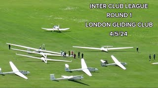 NonStop Gliders Aerotow amp Landings at London Gliding Club Dunstable [upl. by Glory]