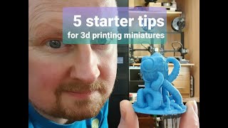 Top 5 Starter tips for 3D Printing DnD RPG miniatures on an FDM 3d printer ender 3  3 pro [upl. by Lasala]