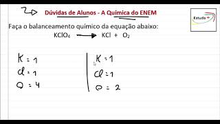 Faça o balanceamento químico da equação abaixo KClO4  KCl  O2 [upl. by Ibed]