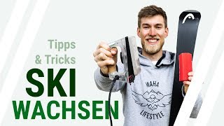 SKI WACHSEN Tutorial  Wie kannst du deine Ski selbst wachsen Tipps und Tricks  22 [upl. by Klina]