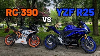 KTM RC 390 vs YAMAHA YZF R25  KTM RC 390 İNCELEME [upl. by Corrie]