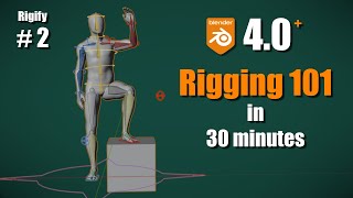 Blender 40 RIGIFY Ch 2 Rigging Basics [upl. by Alatea]