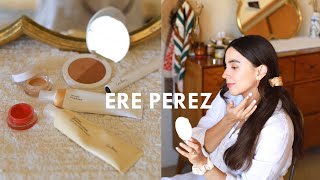 PROBANDO MAQUILLAJE DE ERE PEREZ  RESEÑA  full face  clean beauty [upl. by Nnyled]