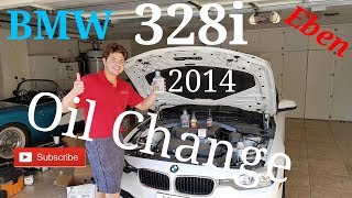 2014 328i BMW AMSOIL Engine Flush Oil Change [upl. by Clift389]