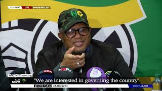 ANC NEC meeting I Mbalula hosts media briefing on Zuma MK trademark case GNU [upl. by Iahcedrom]