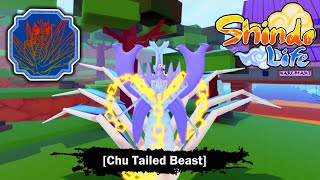 CHU TAILED BEAST This Gen 1 Beast Is Insane Full Showcase  Shindo Life Roblox [upl. by Ellenoj]