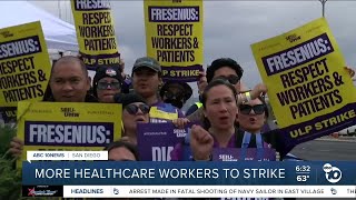 Unionized dialysis caregivers strike against alleged Fresenius unfair labor practices [upl. by Drusilla876]