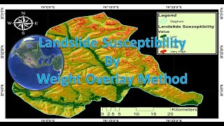 Landslide Susceptibility By using Weight Overlay Method in ArcGIS [upl. by Sinnaoi]