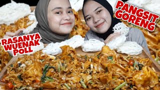 MUKBANG PANGSIT GORENG ALA LE GINO 💯 WUENAK POOL ASMR INDONESIA [upl. by Gayla]