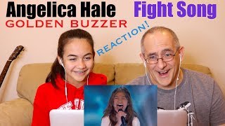 Angelica Hale Receives Golden Buzzer for Fight Song on AGT  The Champions  REACTION [upl. by Esila]