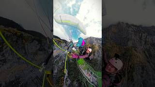 paraglider tandem base jump lauterbrunnen [upl. by Stanwood805]