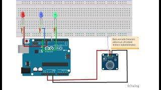 Arduino ile Dokunmatik SensörTTP223B Kullanımı  How to use Touch Sensor with Arduino [upl. by Airamalegna]