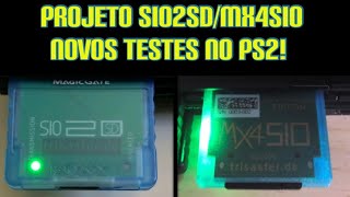 SIO2SDMX4SIO  NOVOS TESTES NO PS2 JOGOS PELO MEMORY CARD [upl. by Aelanna716]