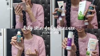 oily skin daily skincare  Oily Skin [upl. by Nuajed]