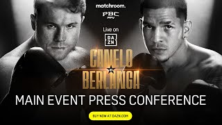 CANELO ALVAREZ VS EDGAR BERLANGA MAIN EVENT PRESS CONFERENCE LIVESTREAM [upl. by Freiman]