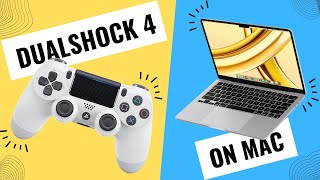 How to Connect a PS4 Controller to MAC  DualShock 4 on MAC Wired and Wireless 2024 [upl. by Anaigroeg804]