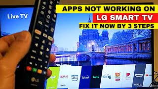 LG Smart TV Apps Not Working Properly  Almost All Issues Solved in 3 Steps [upl. by Isborne]