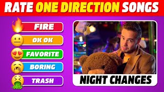 Rate Songs of One Direction  RATE THE SONG quiz  Directioners Songs Quiz 2024 [upl. by Eiznekam578]