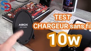 TEST ACCESSOIRE  CHARGEUR sans fil ABOX pur smartphone [upl. by Newcomb]