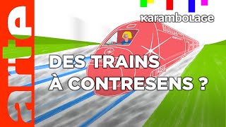 Les trains  Karambolage  ARTE [upl. by Elleirol]