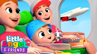 Airplane Song  Johny Johny Version  Little Angel And Friends Kid Songs [upl. by Iggam]