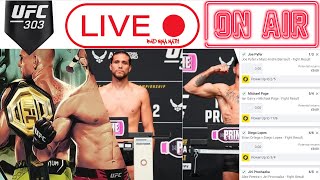 🔴Live Chat UFC 303 PARLAY BUILDERLOPES amp ORTEGA at 155GROUP THERAPY SESSION [upl. by Adina]